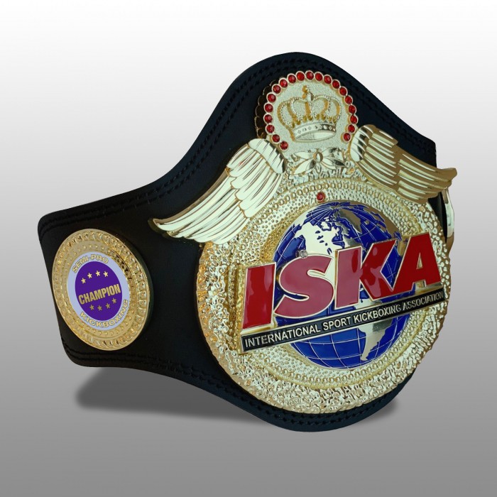 ISKA SEMI PRO KICKBOXING CONTINENTAL TITLE BELT